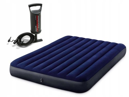 MATERAC DMUCHANY WELUR 203x152 +POMPKA INTEX 64765 na Arena.pl
