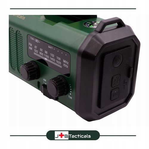 RADIO PRZENOŚNE awaryjne FM/AM SOLARNE z korbką POWERBANK LATARKA na Arena.pl