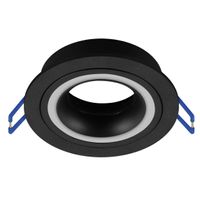 Czarne oczko mininalistyczna Indi C lampa do holu wpustowa