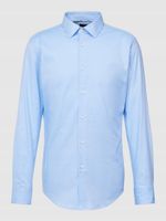 BOSS Koszula biznesowa HANK o kroju slim fit z jednolitą fakturą L