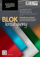 blok a4 mix kartonów lustrzanych metal.połysk 3409