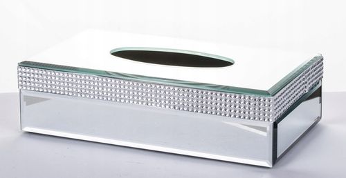 LUSTRZANY POJEMNIK PUDEŁKO NA CHUSTECZKI HIGIENICZNE GLAMOUR PREZENT ŚLUB na Arena.pl