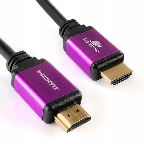 Kabel UHS HDMI 2.1 8K 48 Gbit/s Spacetronik 1,5m CERTYFIKOWANY czarny na Arena.pl
