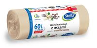 STELLA Worki na śmieci z uszami VANILLA LATTE 60L  1op.-16szt