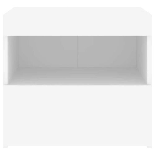 Szafka nocna z oświetleniem LED, biała, 50x40x45 cm na Arena.pl