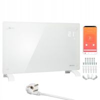 Grzejnik elektryczny energooszczędny szklany ścienny 2 kW WiFi EGW-20B