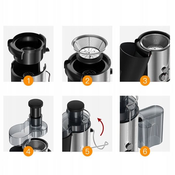 SOKOWIRÓWKA WYSOKOOBROTOWA DO SOKU WYCISKARKA NA SOK 800W zdjęcie 9