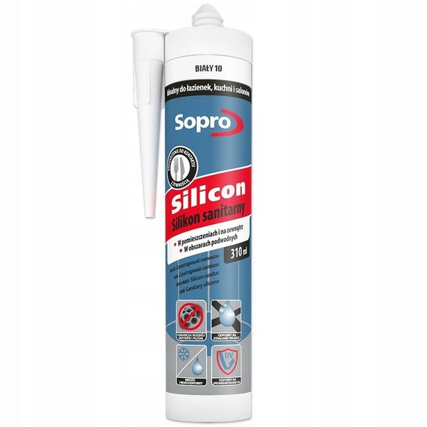Silikon sanitarny Sopro biały 310 ml zdjęcie 2
