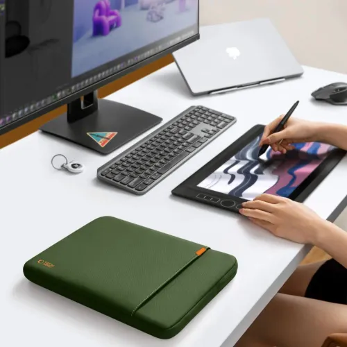 torba tech-protect defender na laptopa 13-14 - zielona na Arena.pl