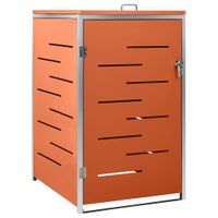 Osłona na 1 kosz na śmieci, 69x77,5x115 cm, stal nierdzewna