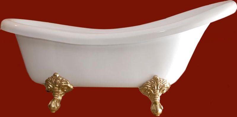 WANNA WOLNOSTOJĄCA 160  RETRO  MIRIAM BIAŁA zdjęcie 1