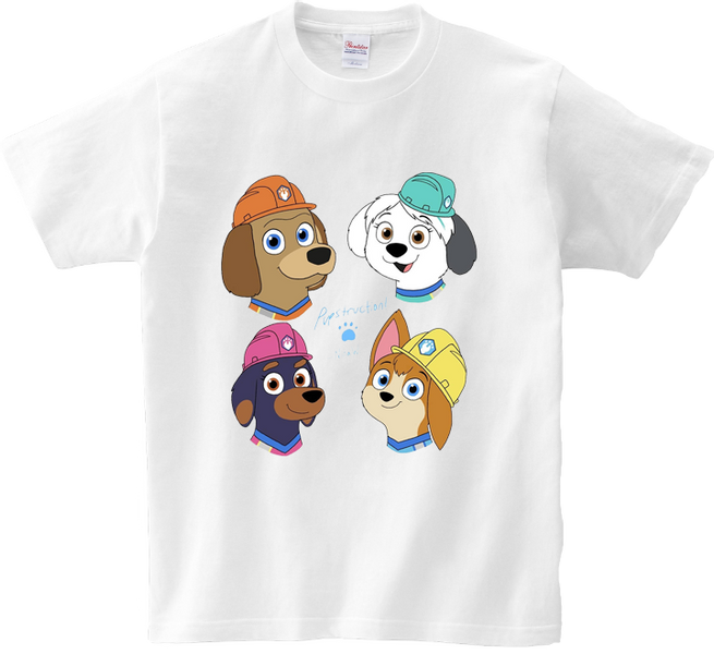 Koszulka T-shirt Pupstruction zdjęcie 1