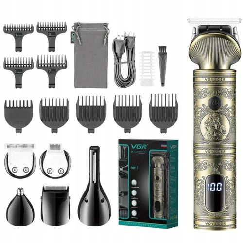 TRYMER GOLARKA ZESTAW DO BRODY WŁOSÓW GOLENIA 6W1 PREZENT na Arena.pl