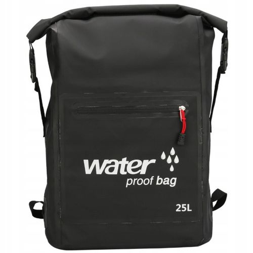 WODOSZCZELNY PLECAK TORBA WOREK WODOOPORNY 25L PODRÓŻNY TURYSTYCZNY CZARNY na Arena.pl