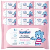 Chusteczki Nawilżane Bambino Zestaw 10 x 57 szt Mokre dla Niemowląt