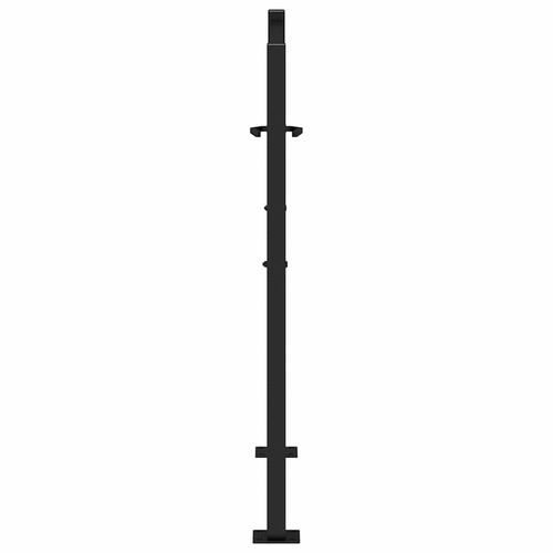 Brama ogrodowa czarna 105x106 cm stalowa konstrukcja na Arena.pl