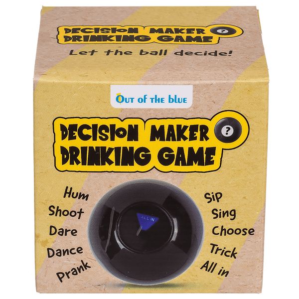 Gra imprezowa Decision Maker Drinking Game kula decyzji OOTB zdjęcie 3