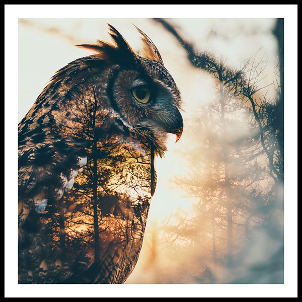 Plakat 90x90cm Sowi Duch zdjęcie 3