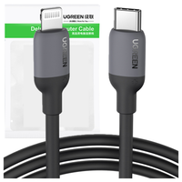 kabel usb-c do lightning ugreen us387, 1m (czarny)