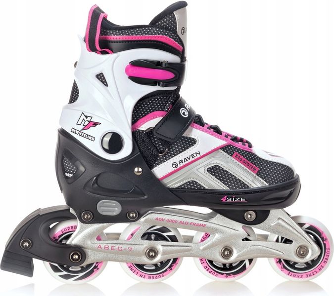 Rolki Regulowane RAVEN Pulse Black/Pink 40-43 zdjęcie 1