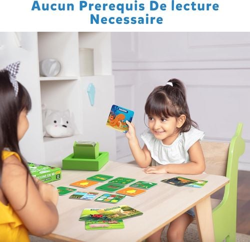 Gra Karciana Edukacyjna dla Dzieci Nauka Francuskiego Zwierzęta 3 do 6 Lat na Arena.pl