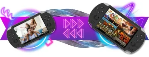 MINI konsola przenośna do gier RETRO x7 POLSKIE MENU 1000 GIER + KABEL na Arena.pl