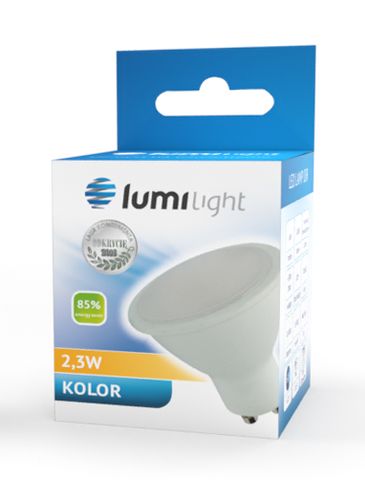 Żarówka LED GU10 2,3W barwa żółta 230V LL3784 LUMILIGHT na Arena.pl