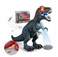 DUŻY DINOZAUR T-REX Z PROJEKTOREM Chodzi Ryczy ZNOSI JAJA