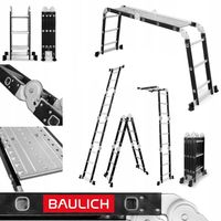 Drabina składana przegubowa wielofunkcyjna uniwersalna 4x3 stopnie