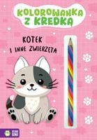 kolorowanka z kredką. kotek 8818