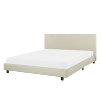 Łóżko tapicerowane 160 x 200 cm beżowe ALBI