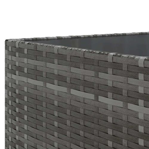 7-cz. zestaw wypoczynkowy do ogrodu, poduszki, szary, rattan PE na Arena.pl