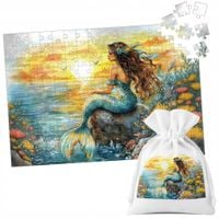 PUZZLE TRADYCYJNE - SYRENKI SYRENA SYRENY PODWODNY ŚWIAT - 70 el