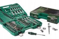 ZESTAW NARZĘDZI KLUCZE NASADOWE PLASKOOOCZKOWE GRZECHOTKI 216