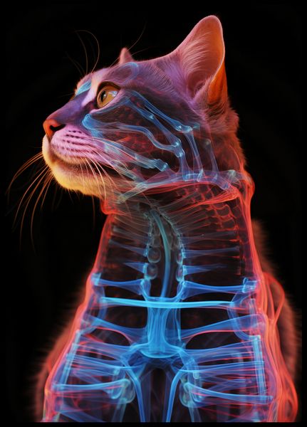 Plakat 64x90cm Anatomia Kota zdjęcie 2
