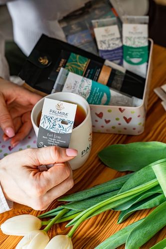 Herbata czarna liściasta Earl gray olej bergamotki Deluxe Palmira 15 saszet na Arena.pl