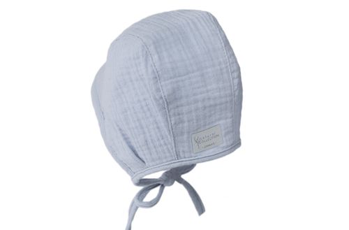 Jamiks Alojzy organic czapka dla chłopca muślin niebieska 36-38 na Arena.pl