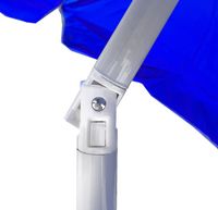 PARASOL KLASYCZNY REGULOWANY ŁAMANY DUŻY 240CM SOLIDNY niebieski