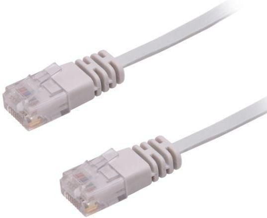 MicroConnect U/UTP CAT6 0.50M Grey Flat zdjęcie 1