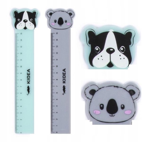 LINIJKA Z FIGURKĄ 15CM KIDEA zdjęcie 4