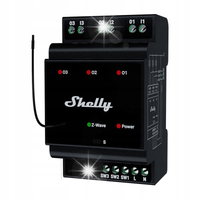 3-kanałowy przekaźnik na szynę DIN Shelly Qubino Wave Pro 3 Z-Wave