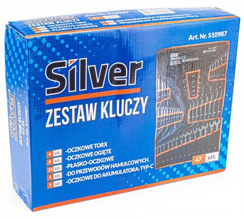 KLUCZE PŁASKO OCZKOWE 6-32 TORX ZESTAW NA PŁACHCIE PŁACHTA 47 ELEMENTY na Arena.pl