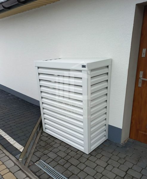 Osłona pompy ciepła 90x40x140 cm biały ID481 zdjęcie 7