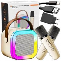 Bezprzewodowy Zestaw Do Karaoke Dla Dzieci Bluetooth Głośnik + 2 mikrofony