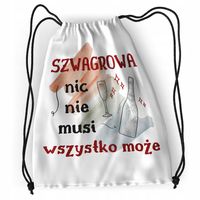 Plecak Dla Szwagrowej Sportowy Szkolny Worek Torba Z Nadrukiem Ze Zdjęciem