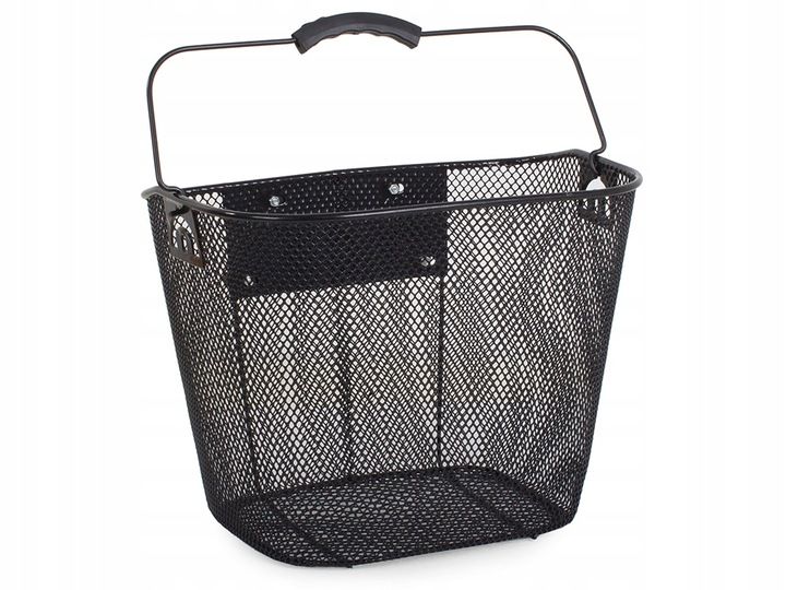 DUŻY KOSZ NA ROWER METALOWY KOSZYK ROWEROWY CLICK NA KIEROWNICĘ zdjęcie 12