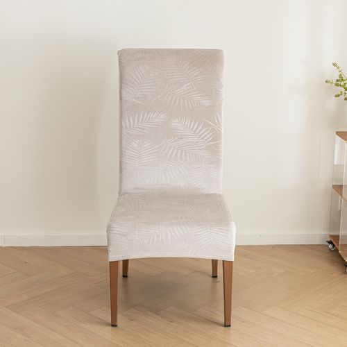 ZESTAW 4 SZT POKROWIEC NA KRZESŁO WELUR LIŚCIE na Arena.pl