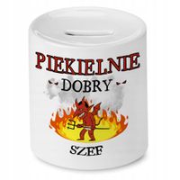 Skarbonka Dla Szefa Na Urodziny Imieniny Prezent Z Nadrukiem Ze Zdjęciem