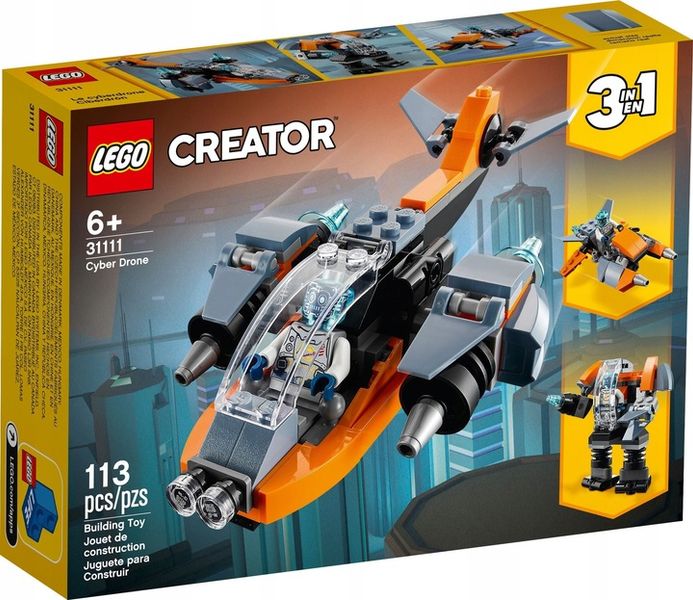 LEGO CREATOR CYBERDRON 3w1 ZESTAW 31111 zdjęcie 2
