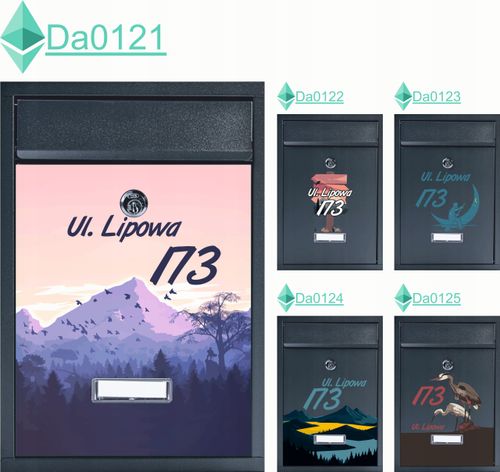 SKRZYNKA NA LISTY POCZTOWA stal z nadrukiem UV adres numer domu miejscowość na Arena.pl